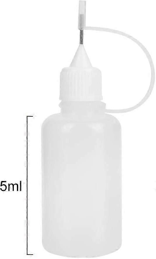 4 Pieces Pipette Bottle, Plastic Bottles, Plastic Bottle, Squeeze Bottle, Empty Glue Bottle, Precision Bottle, With Needle Tip, 5ml Empty Bottle