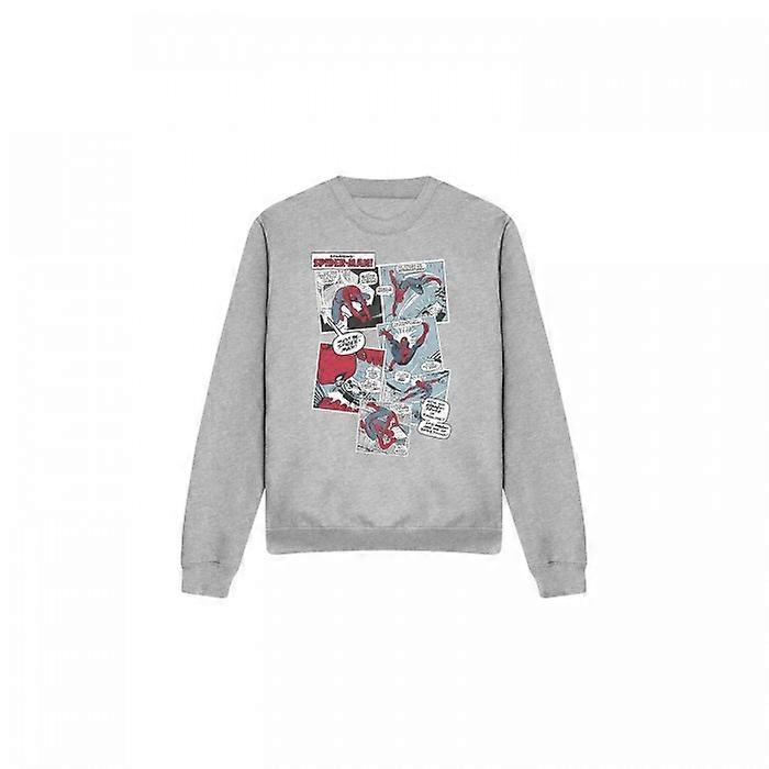 Spider-Man Unisex Adult Panel Collage Sweatshirt