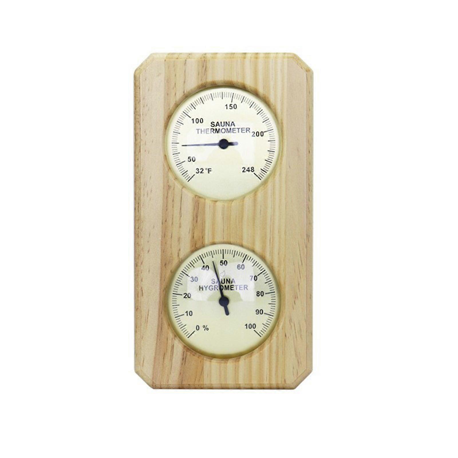Sauna Thermometer and Hygrometer 2 in-1 Vertical Gauge Indoor Temperature Humidity Measurement for Sauna Room