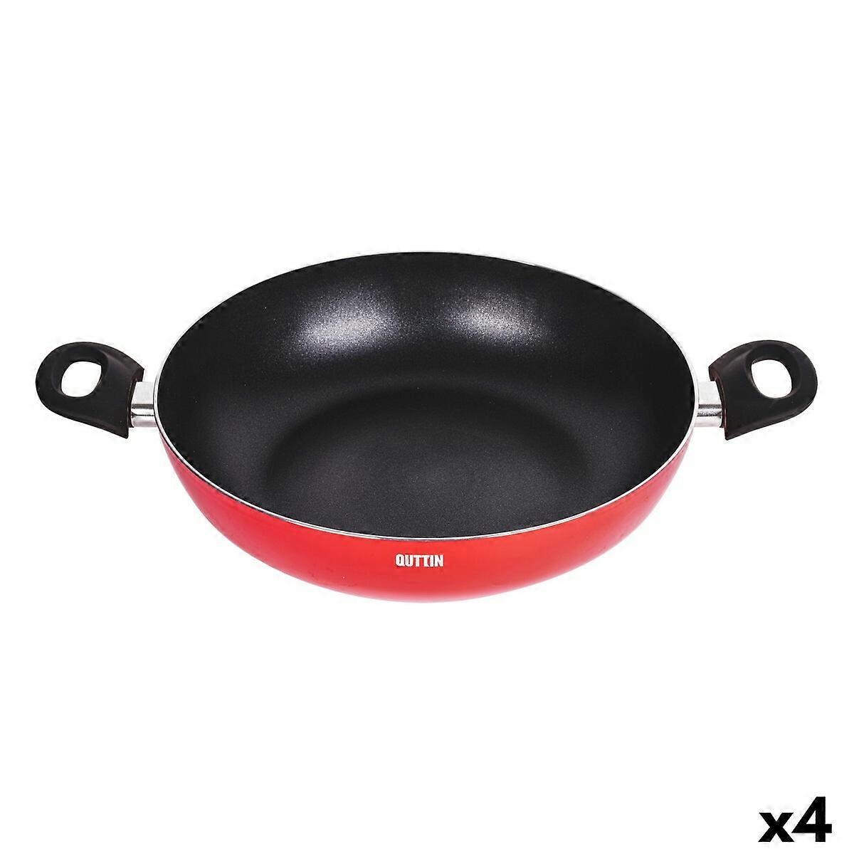 Non-stick frying pan Quttin Infinity Red 32 x 46 x 9 cm (4 Units)