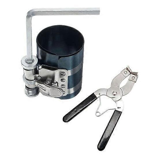 3Pcs/Set Piston Ring Compressor Easy Installation Professional Chrome Vanadium Steel 3 inch 53-150mm