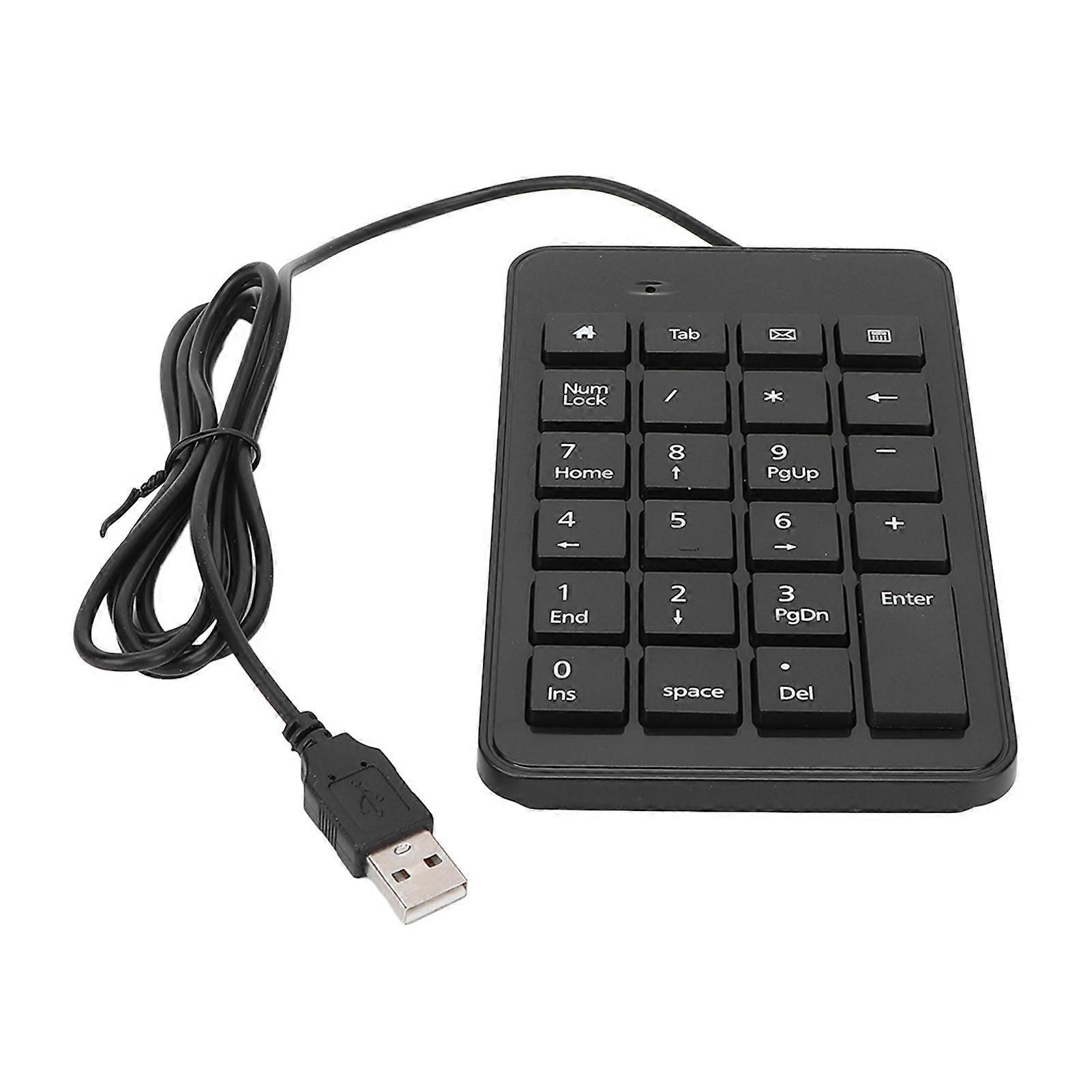 Number Pad 23 Full Size Keys Comfortable Touch 5 Million Keystrokes Low Noise USB2.0 Wired Connection Numeric Keypad