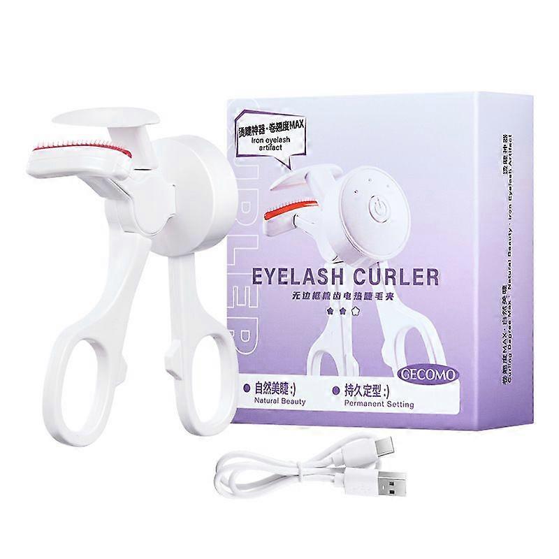 Recourbe-cils chauffants, recourbage naturel en forme de C, chauffage rapide dans les 10 s, 24 heures, recourbe-cils électrique rechargeable de type C, un