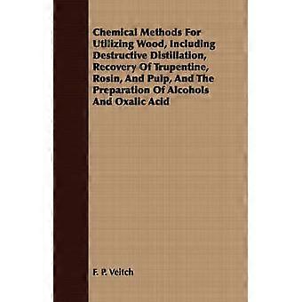 Chemical Methods for Utilizing Wood Including Destructive Distillation Recovery of Trupentine Rosin and Pulp and the Preparation of Alcohols and