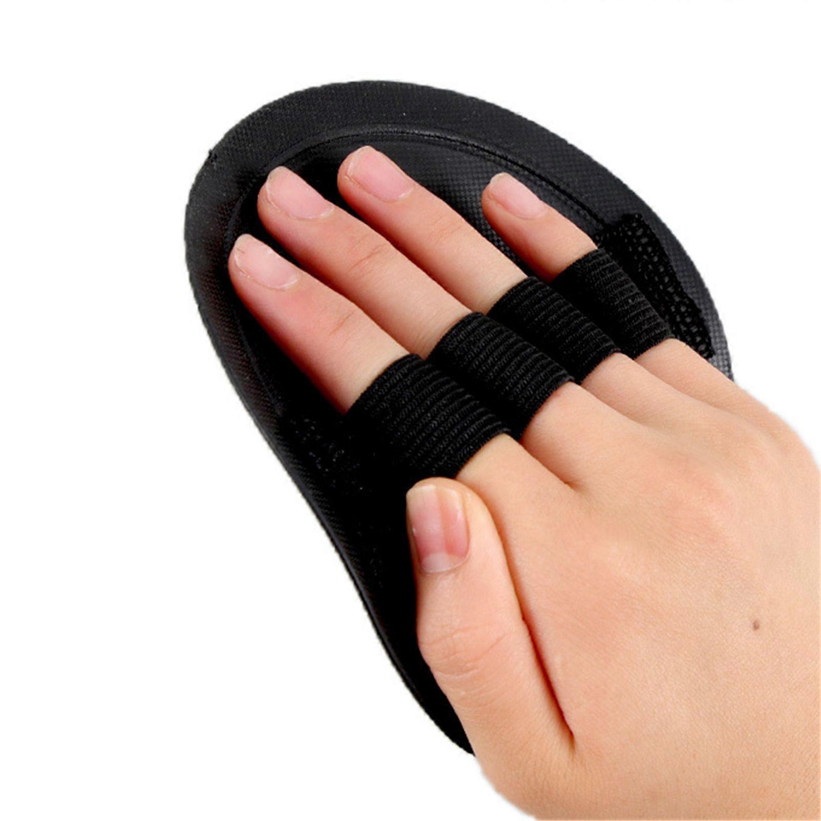 2Pcs Rubber Bath Towel Finger Pattern Design Fine Grain Density Smooth Surface Strap Design Rubber Towel