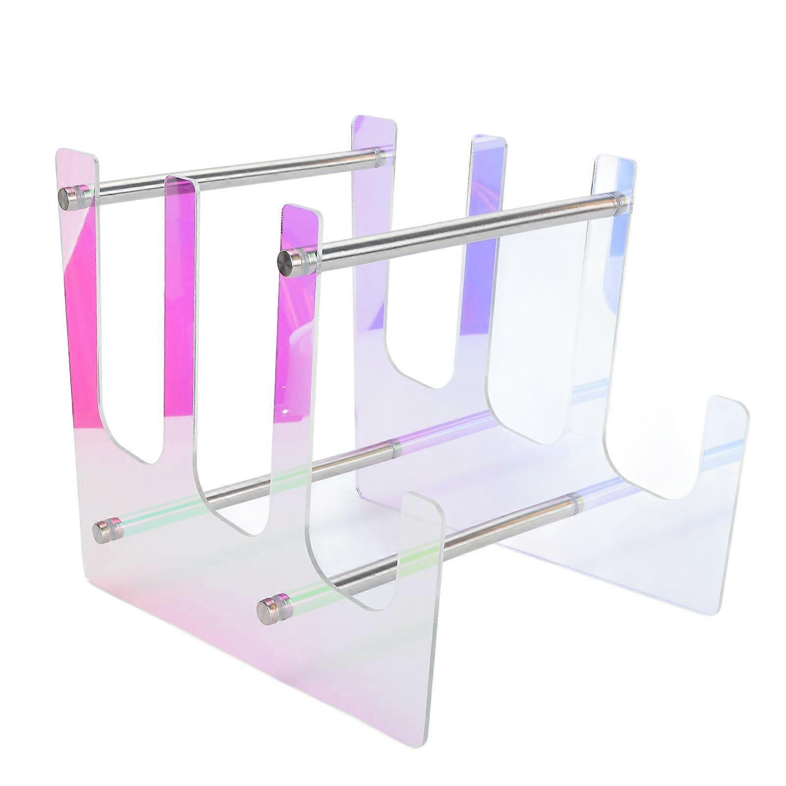 Keyboard Display Stand 3 Tier Colorful Acrylic Mechanical Keyboard Holder Shelf for Gaming Keyboard Storage
