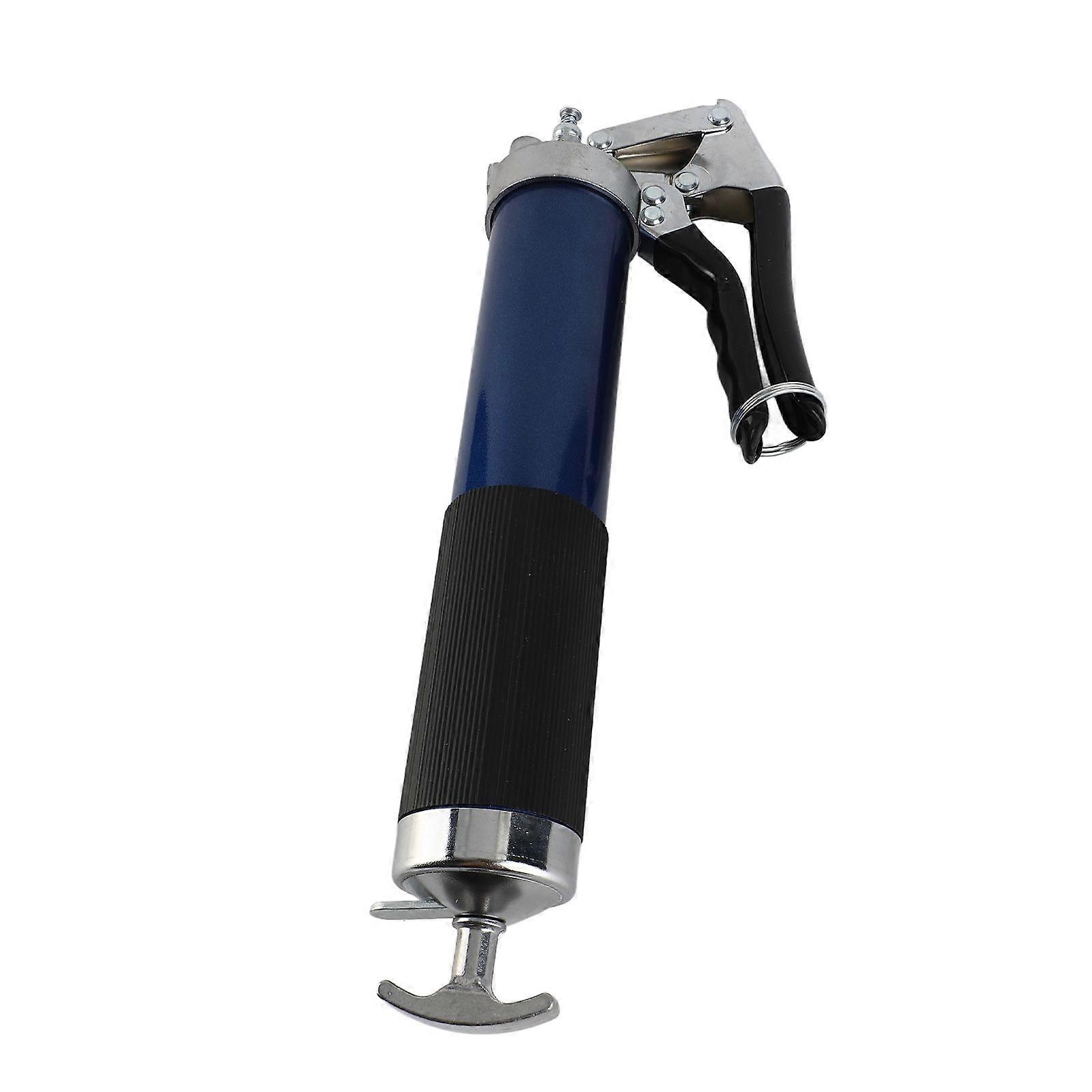 Grease Gun Kit,7000 PSI Heavy Duty Pistol Grip Grease Gun Set with 14 oz Load, 18 Inch Spring Flex Hose, 2 Extension Rigid Pipe,1 Sharp Type Nozzle,1