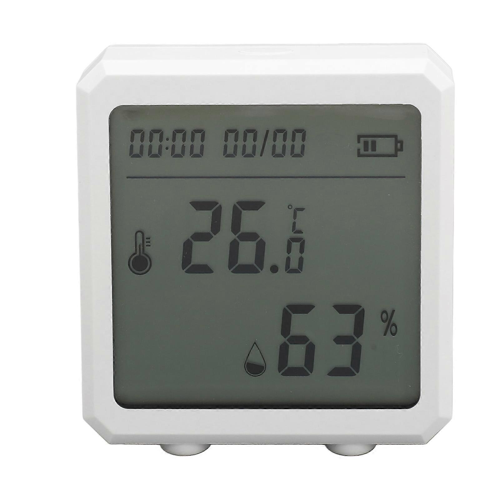 WiFi Temperature & Humidity Monitor - Remote App Alerts, LCD Display, Smart Control
