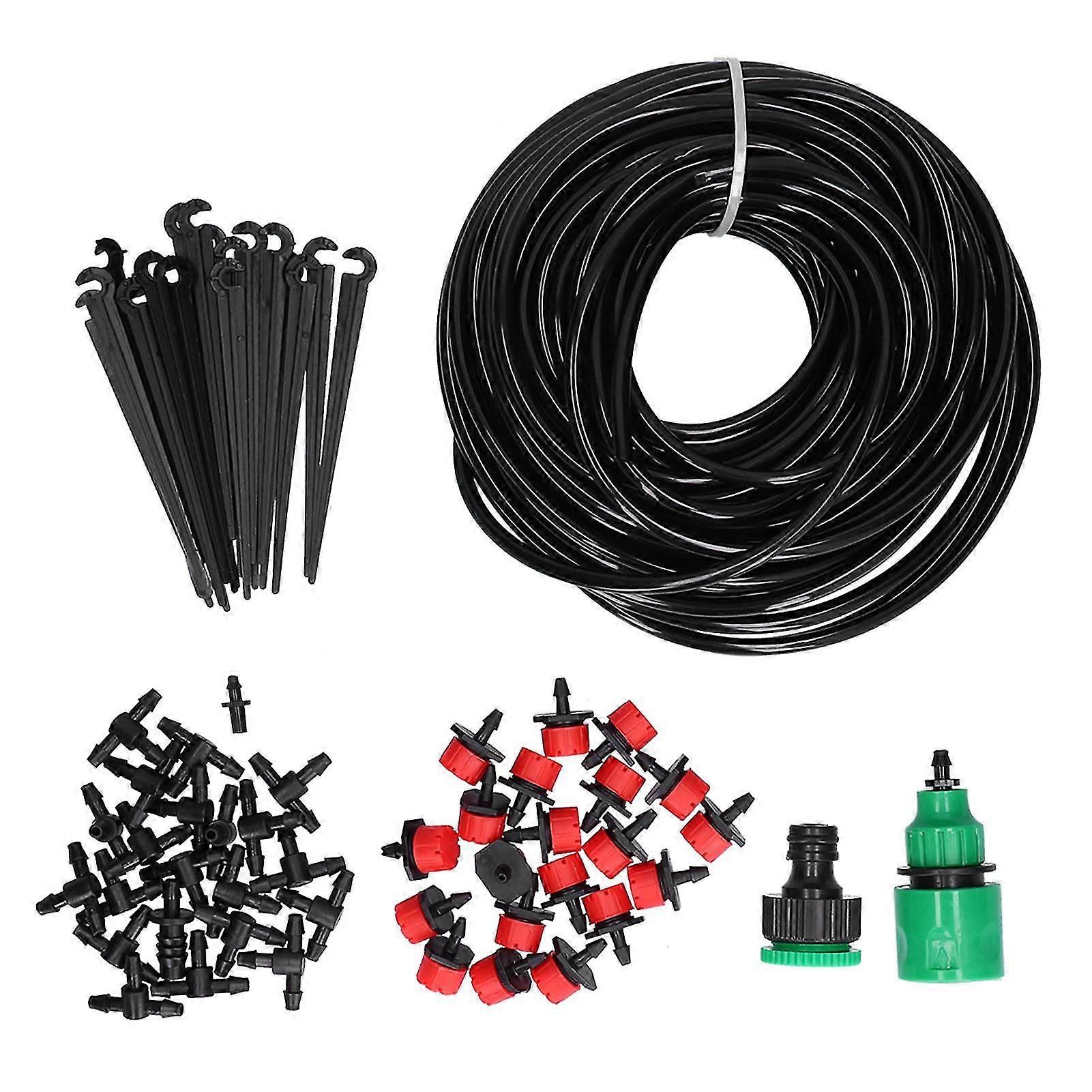 Automatic Drip Irrigation Kit for Home Flowerpot - Adjustable Dripper, 20M 47 Hose