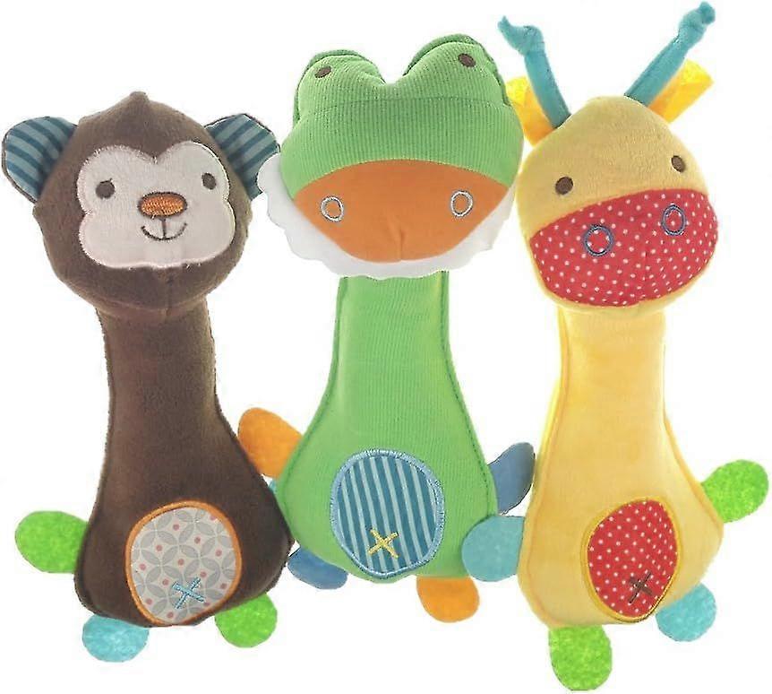3 Pcs Squeak Toys for Dogs, Plush Chew Toy for Small and Medium Puppy Interactive Toy