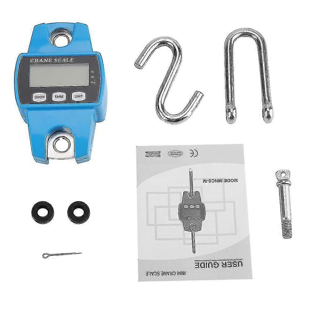 Digital Sky Blue 300kg Hanging Crane Scale Industrial Hook Weight Meter