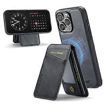 FIERRE SHANN 025 Style Compatible For iPhone 16 Pro Max Case Leather+TPU Detachable Card Slots Phone Cover