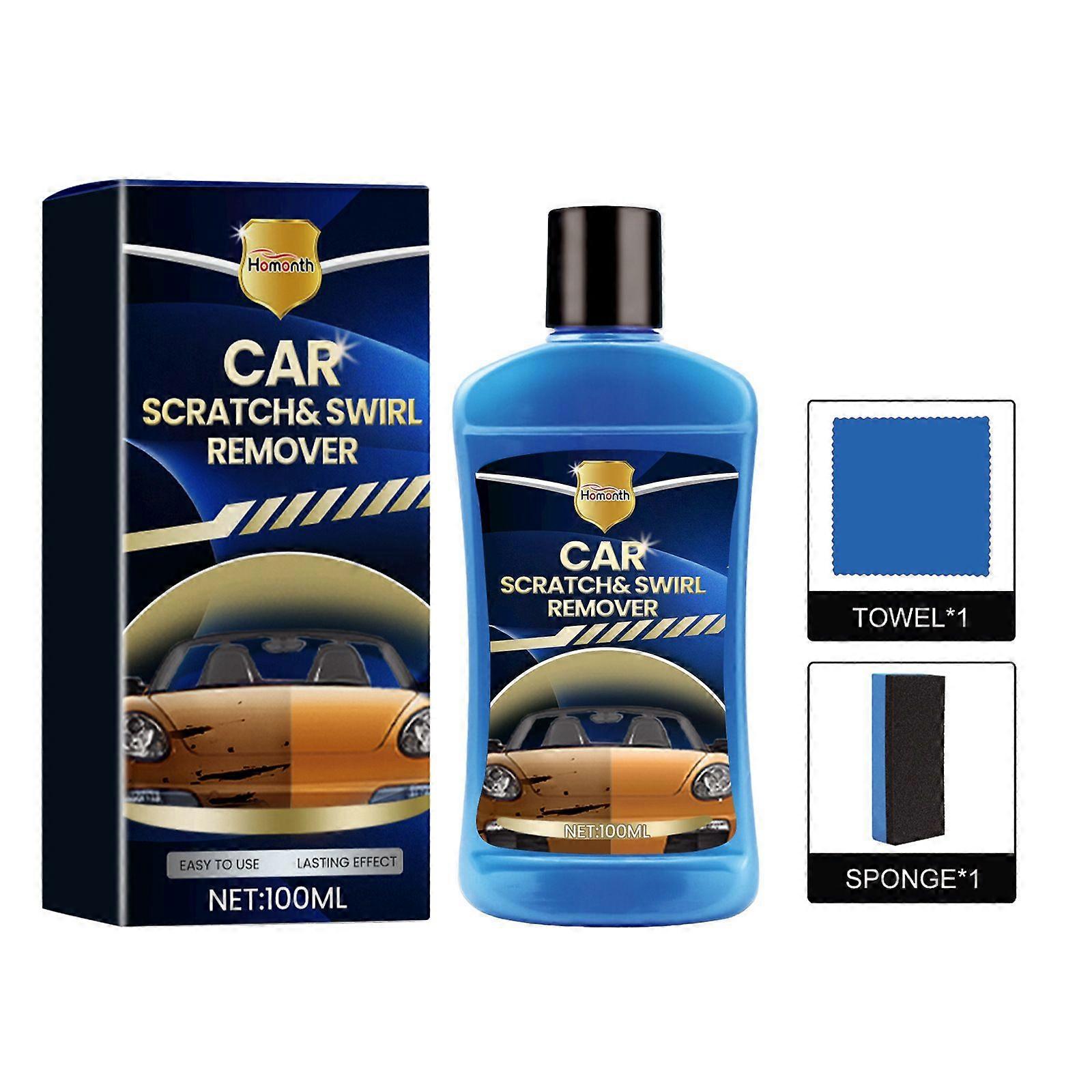 Premium Car Scratch Remover Kit - Εύκολη βαφή Scratch Repair &; Polishing Wax για όλα τα οχήματα | Αποκαθιστά τη λάμψη, εξαλείφει τους επίμονους λεκέδες, ιδανικό για