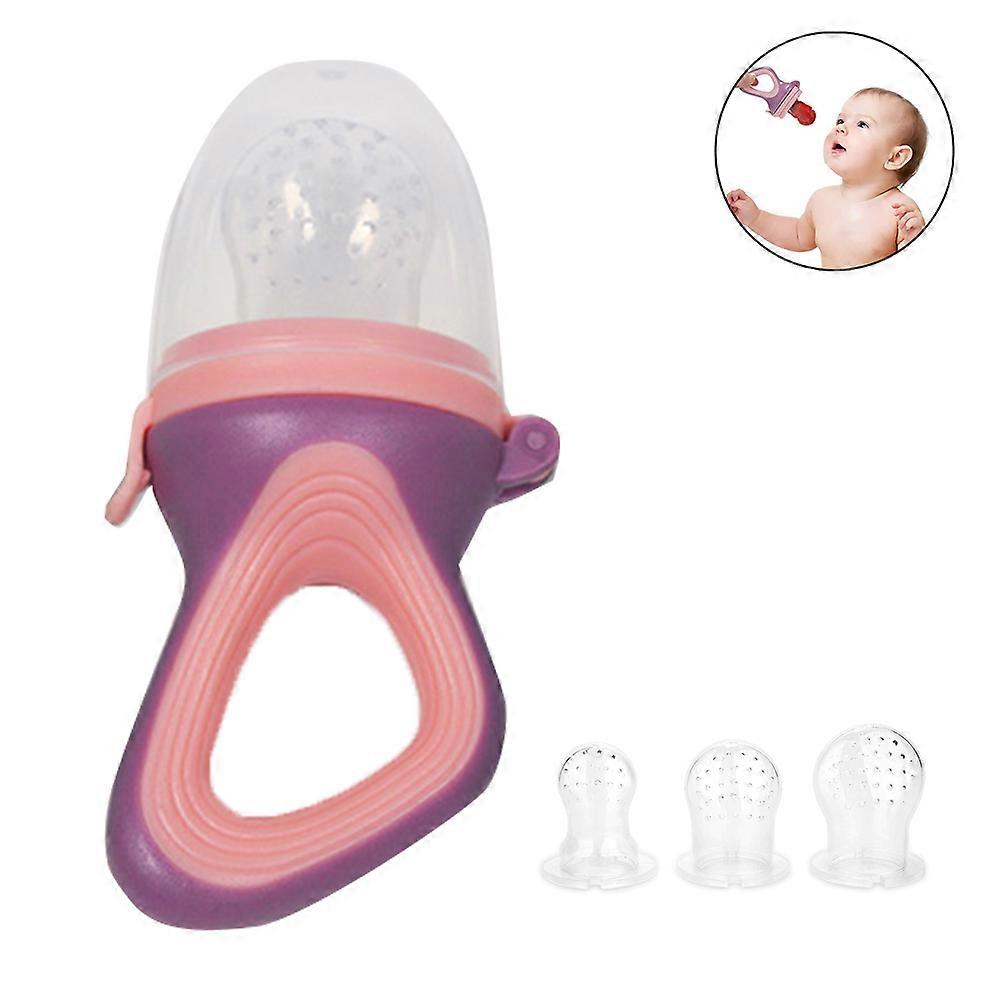 Mangeoire à fruits pour bébé, poils doux, design en silicone