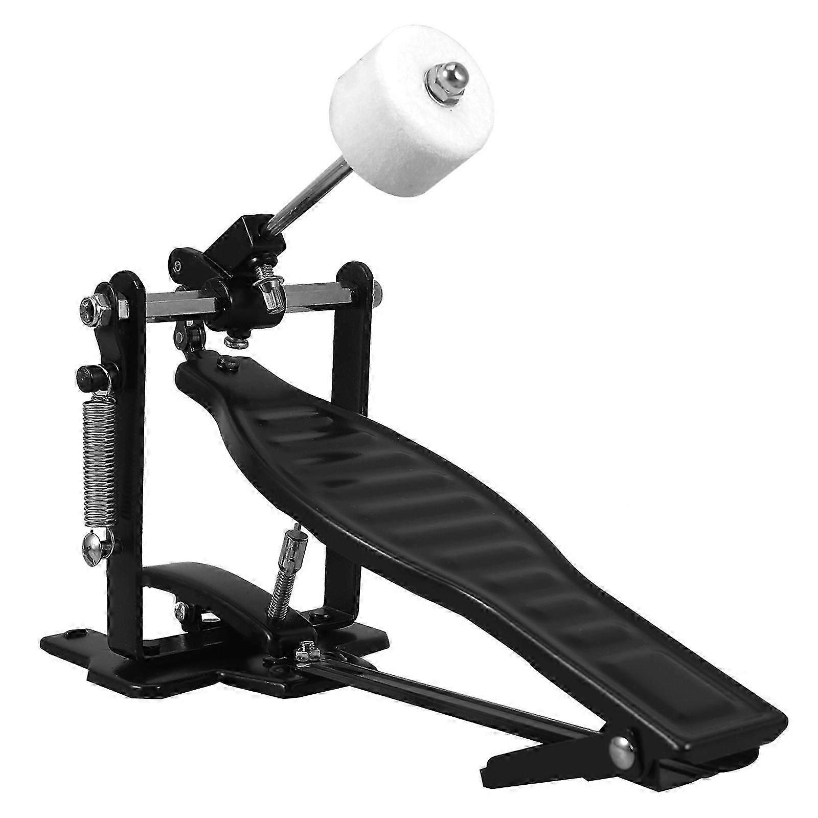 Drums Pedal Black Aluminum Alloy Children Rack Drums Pedal Set with Drum Stick & Drum Key