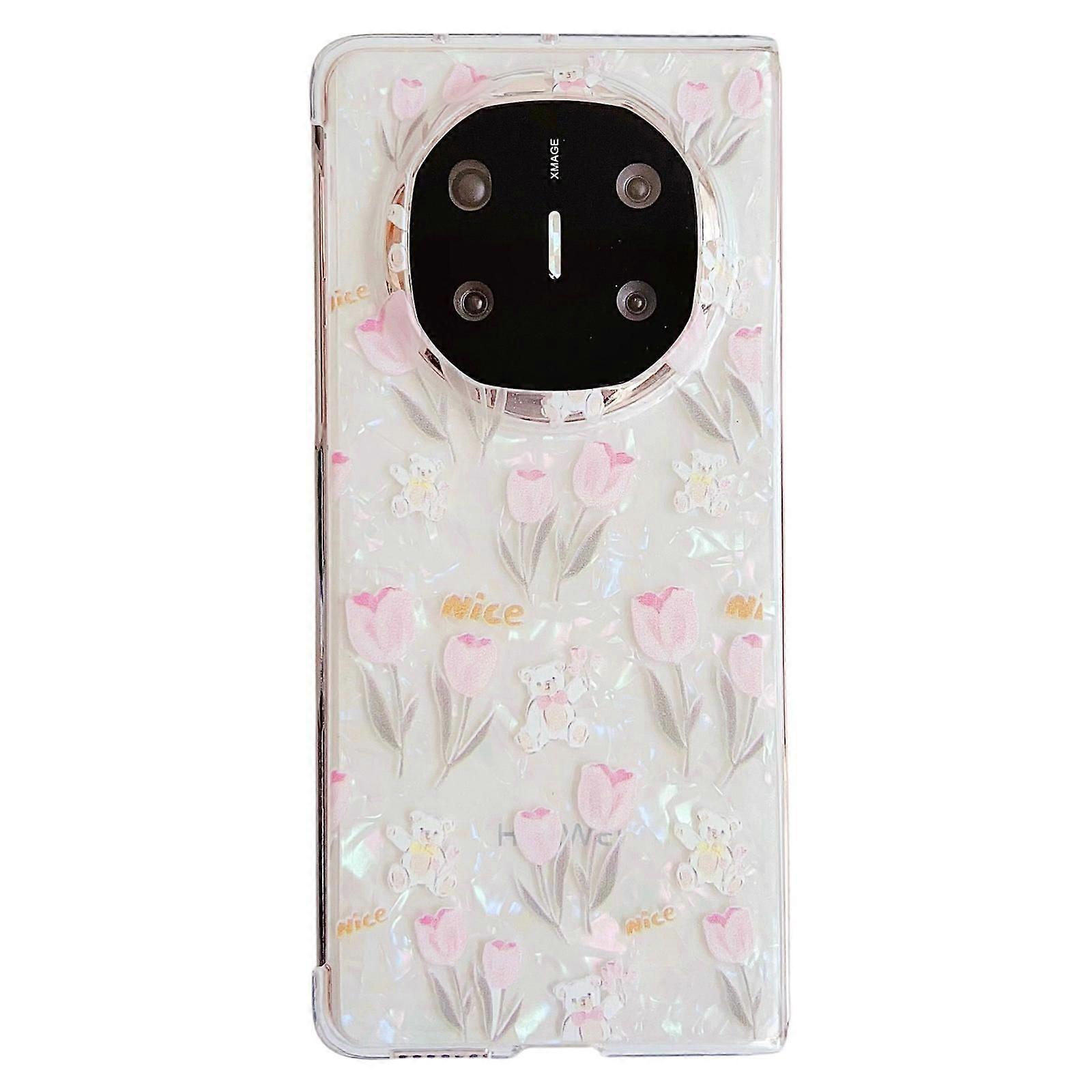 Flower Pattern PC Case For Huawei Mate X6