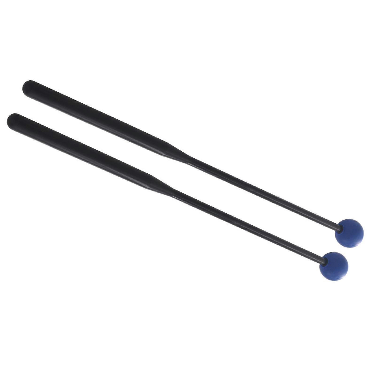 2Pcs Percussion Drumsticks, Rubber Mallet Percussion 12'' Drum Mallet,