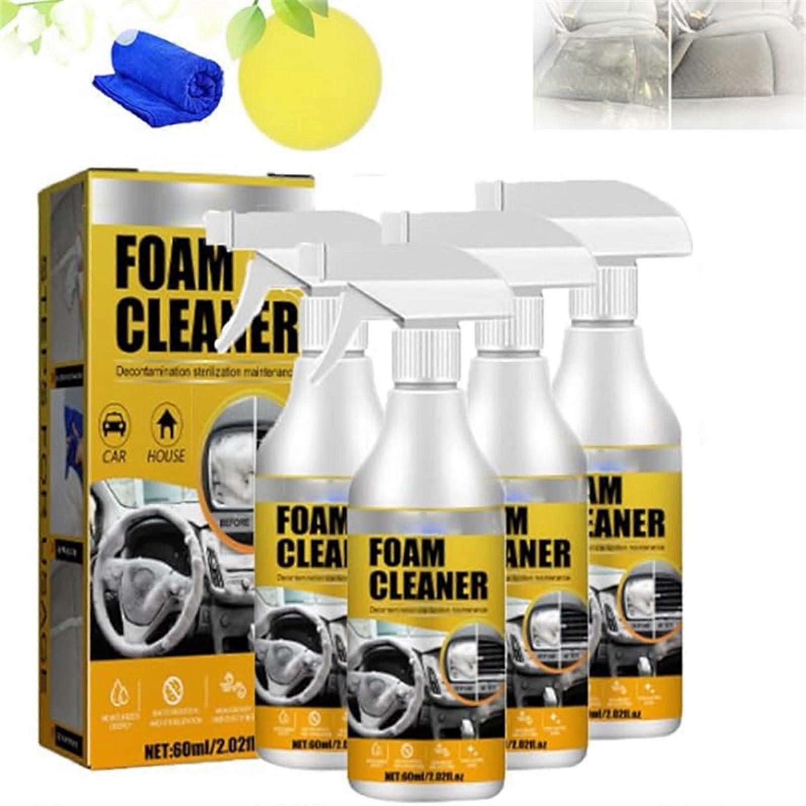 All-Round Foam Cleaner, 60ml + Sponge for Interior Dashboard Cleaning and Glazing