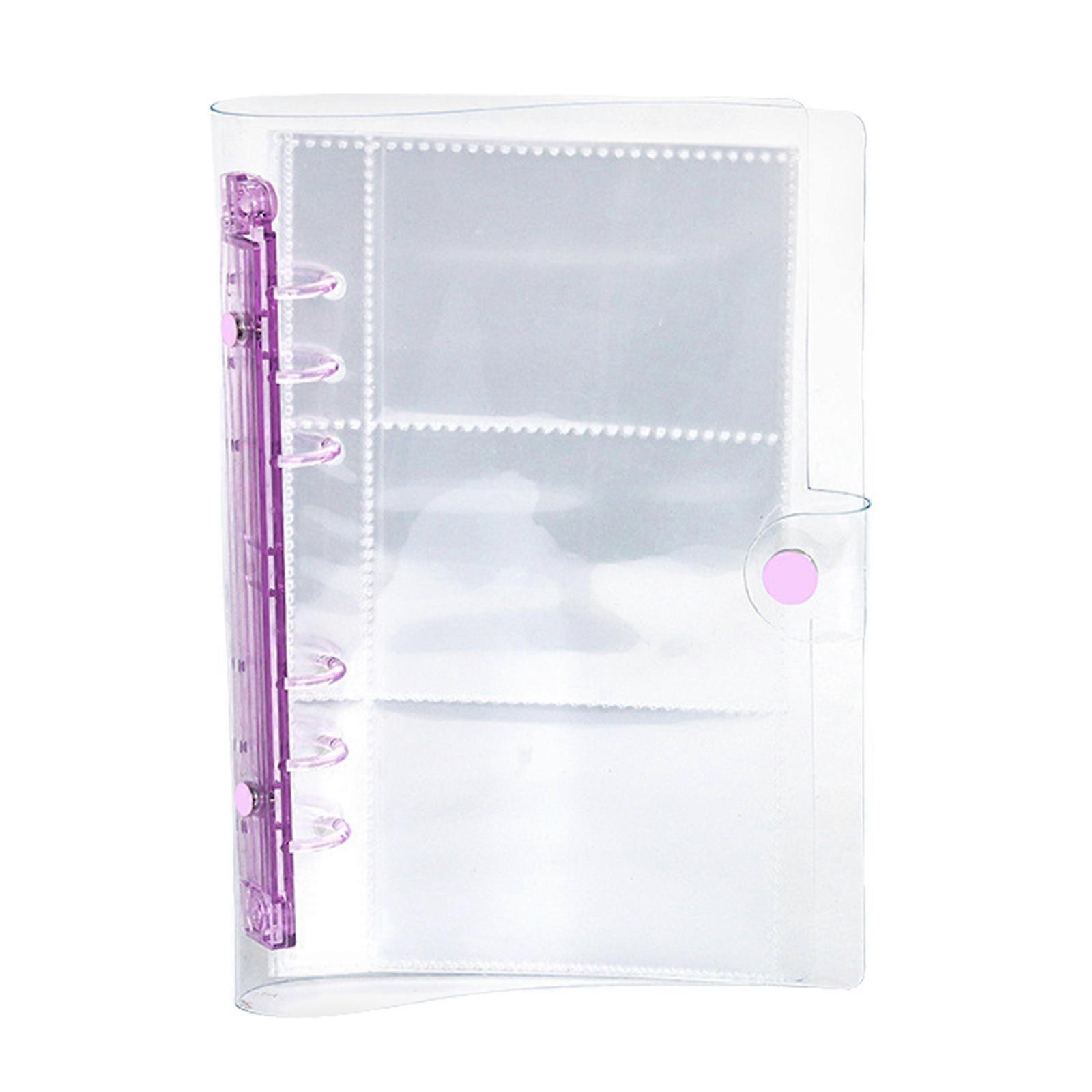 ألبوم صور صغير مناسب للمجموعات الأوراق النقدية والصور العائلية بسلاسة إنهاء السفر ألبوم صور كتاب الصور الأرجواني الشفاف