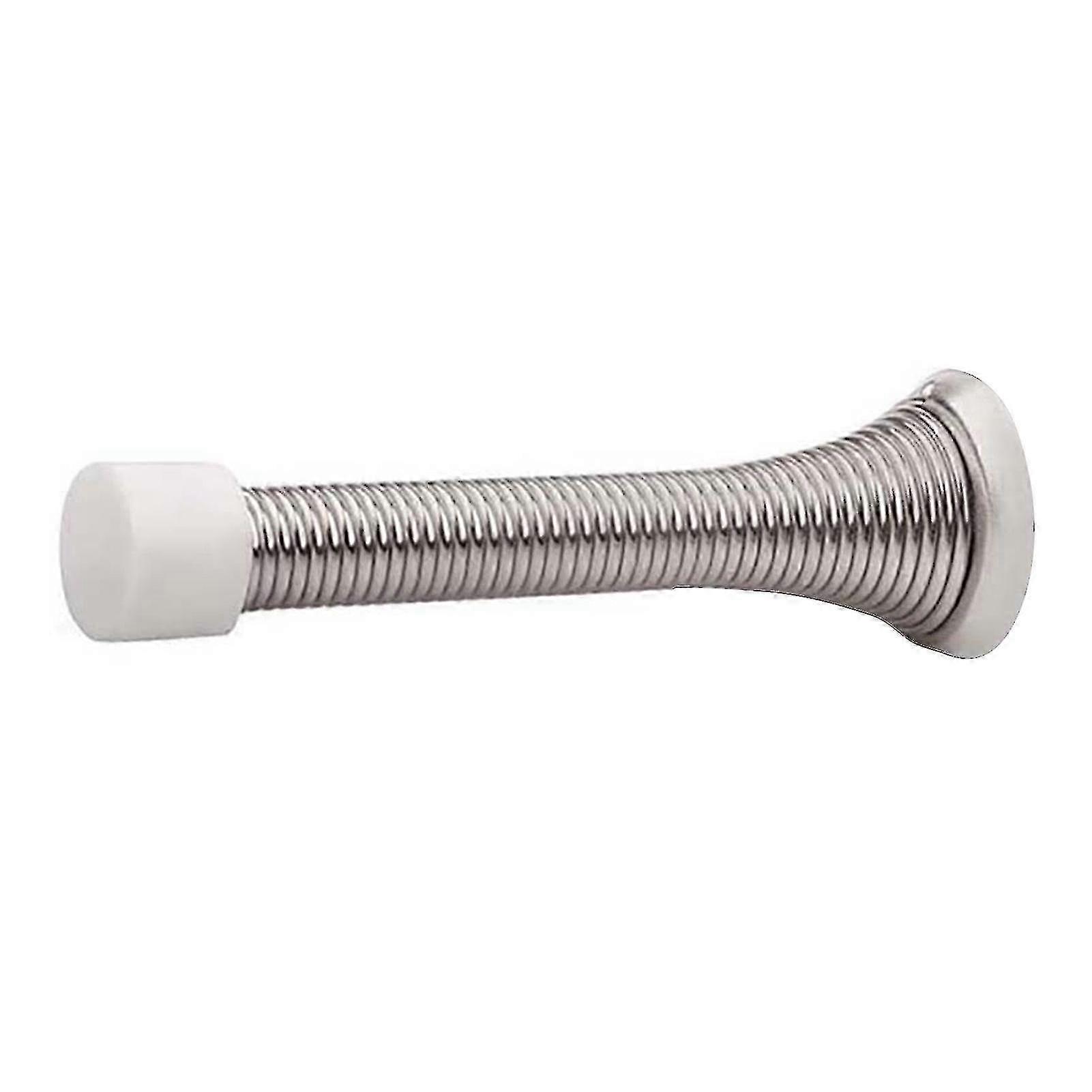 Heavy Duty Spring Door Stopper, Flexible Wall Mounted Durable Door Stop for Home Wall Protection -