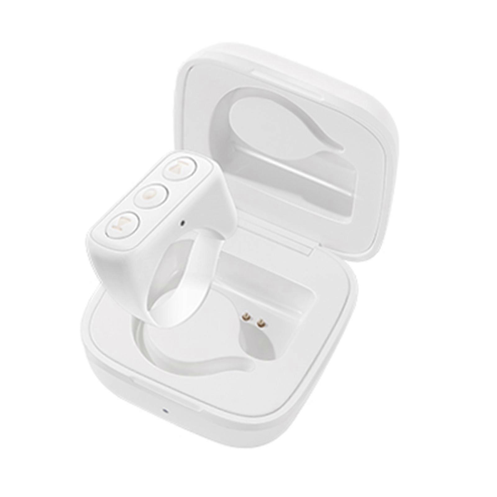 Intelligent Rings Portable Rings Controller User Friendly ABS Rings for Hands Frees Smartphones Control & photo Taking  White