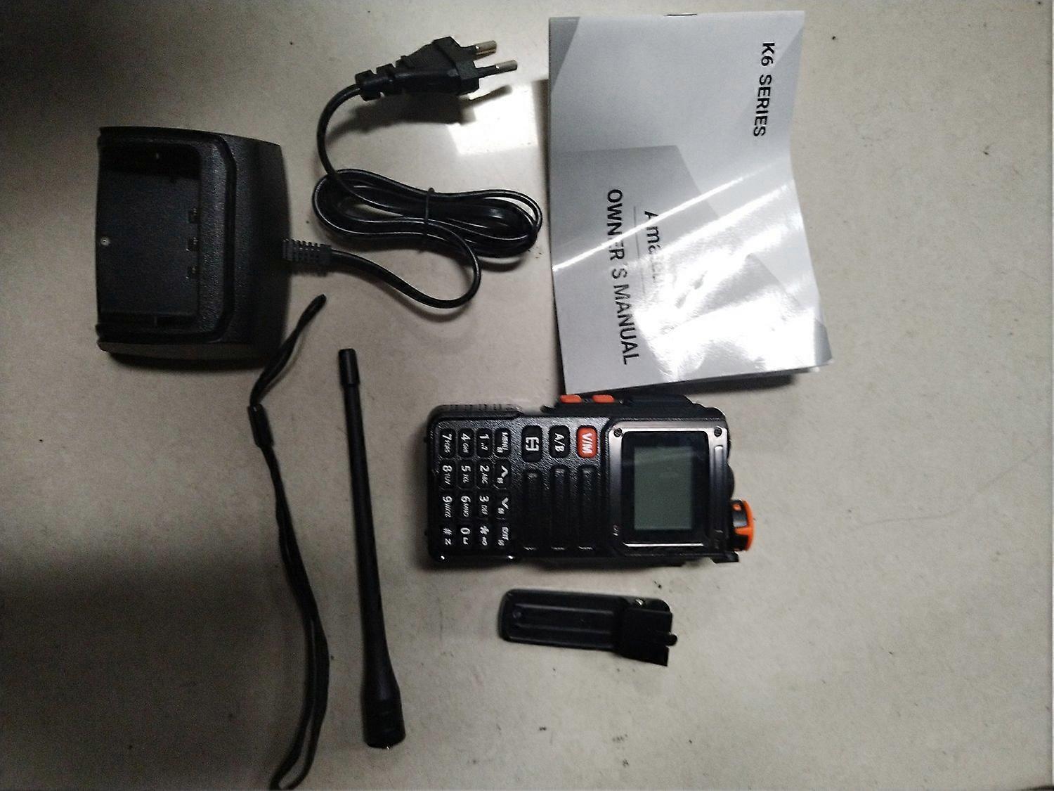 Portable 5W Handheld Walkie Talkie Interphone VHF UHF Dual Band Two Way Radio 999 Channels AM/FM Rec