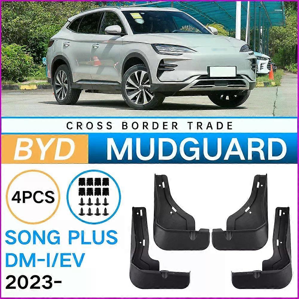 Applies to Mudflaps Mudguards Fit for BYD SONG Plus DM-i EV 2023-2024 Mudguards Tire Fenders Mud Flaps Wheel Guards Accessories 4x Tyre