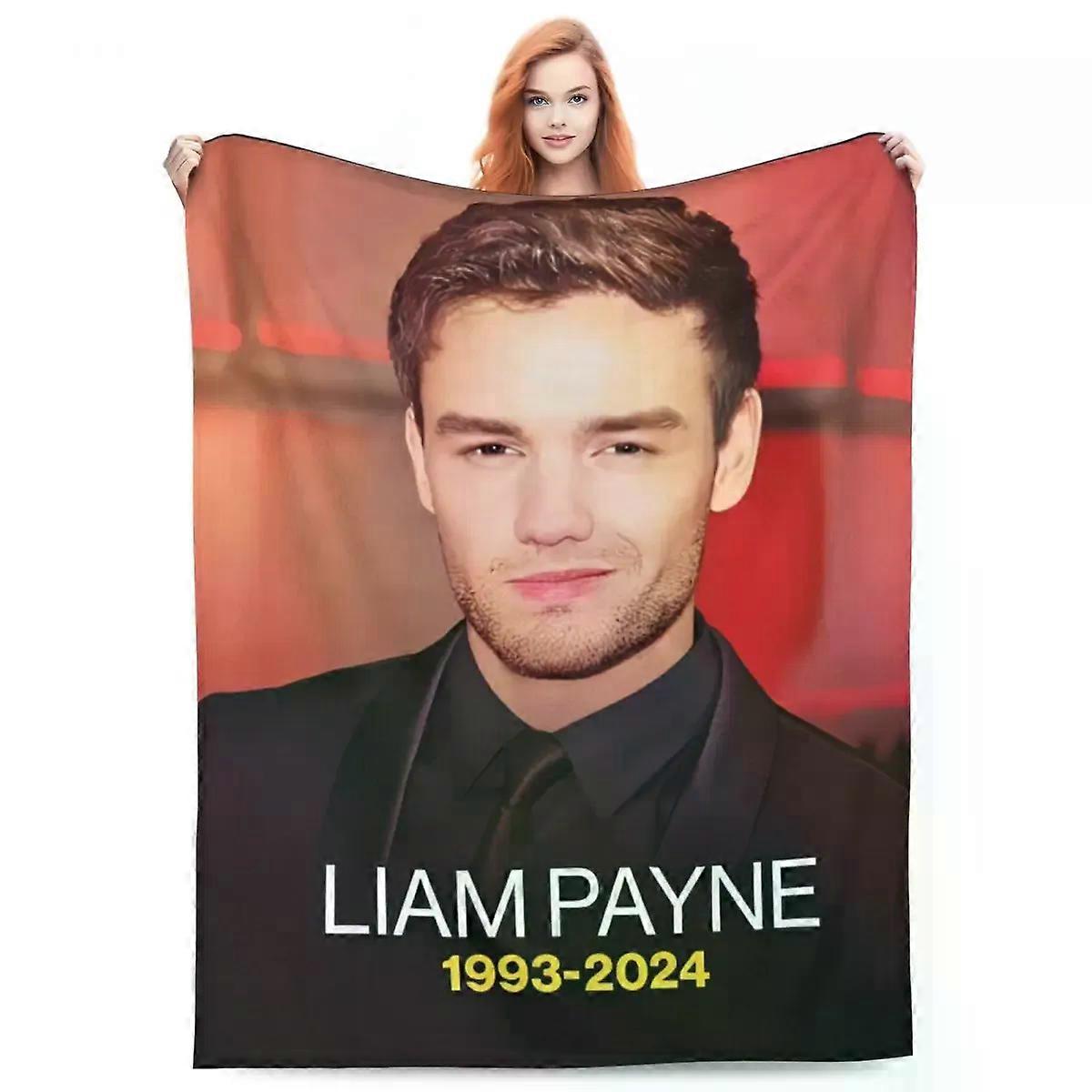 Liam Payne Rip Blanket Flannel Winter Multi-function Lightweight Throw Blanket for Bed Couch Quilt