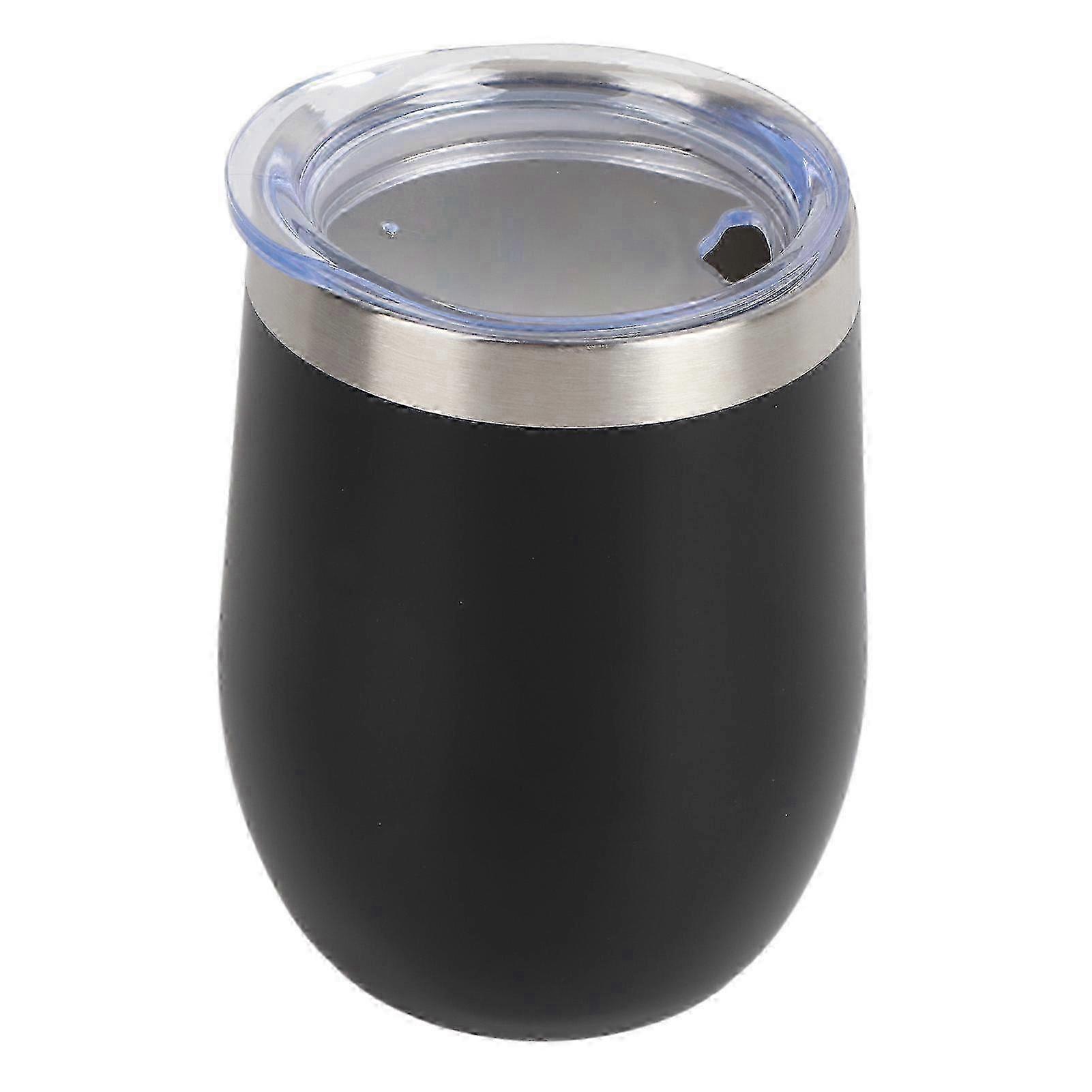 12oz 304 Stainless Steel Eggshell Cup U Shape Insulation Wine Cup Big Belly Eggshell Cup