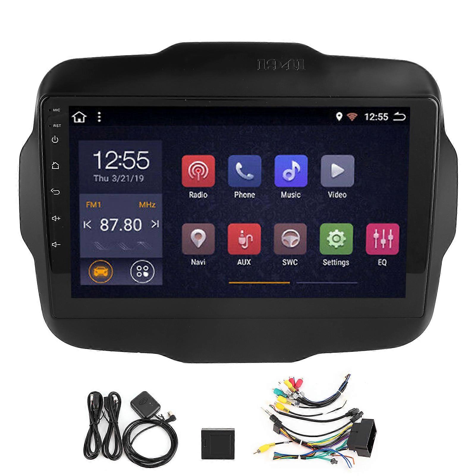 9in واي فاي إصدار الملاح GPS سيارة o مشغل الفيديو لنظام Android 10.0 يصلح لجيب رينيجيد 20112013 (2 + 32 جيجابايت)