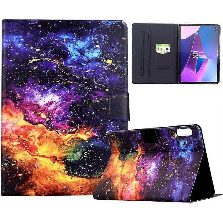 Stand Case for Lenovo Tab P11 Gen 2 TB-350 Pattern Printing Tablet Leather Cover with Auto Wake/ Sleep