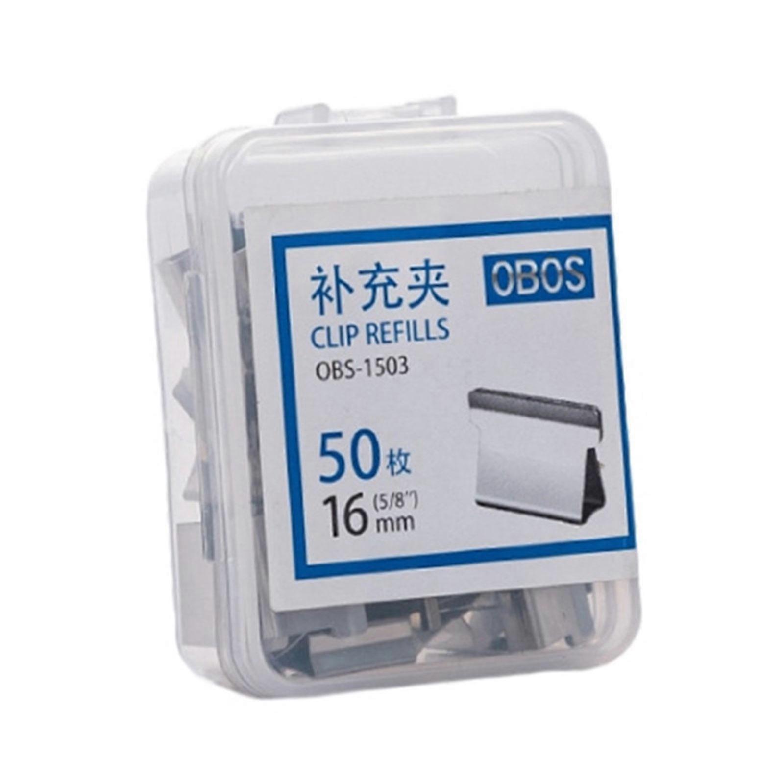 Multi-purpose Paper Clamp Dispenser Reusable Metal Paper Clamp Refillable Clamp Dispenser 40 Sheets Capacity for Office