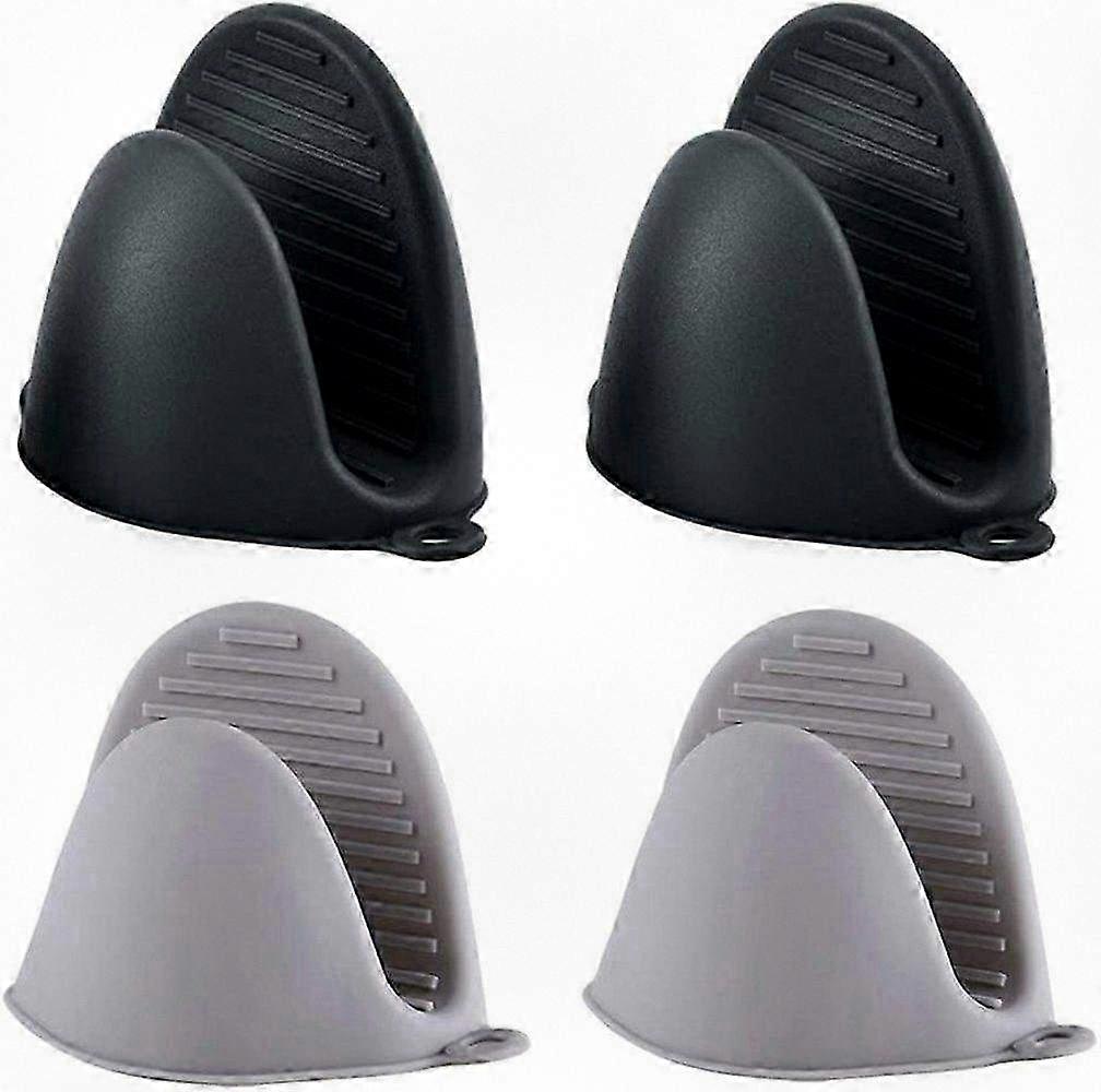 Heat-Resistant Silicone Pot Handle Grips - 2 Pack Non-Slip Cooking Clamps for Safe Kitchen Use, Grilling & Baking Accessories