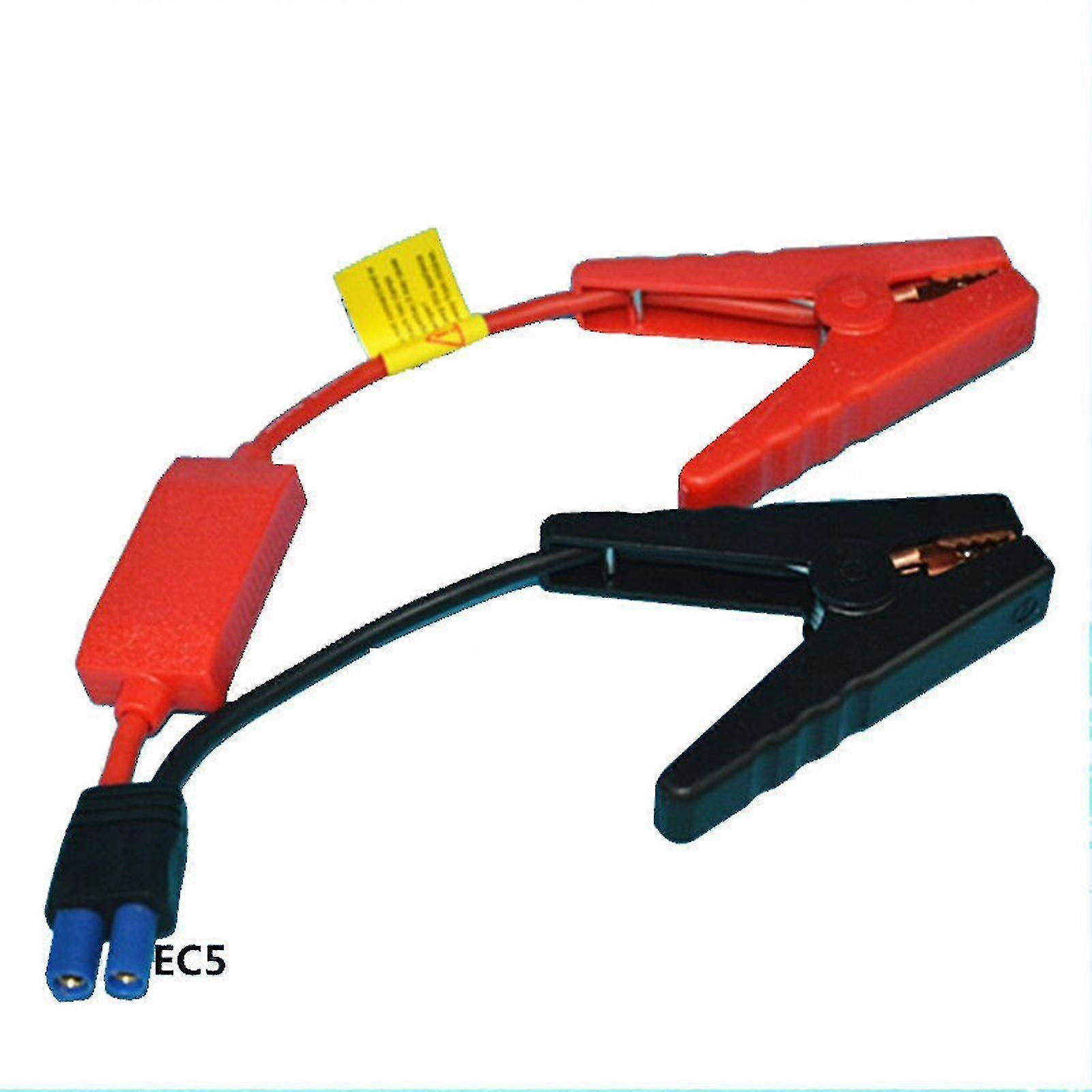Car Tool 12v Mini Jump Starter Intelligent Smart Male Ec5 Jumper Cable Clamp1pcsred+black