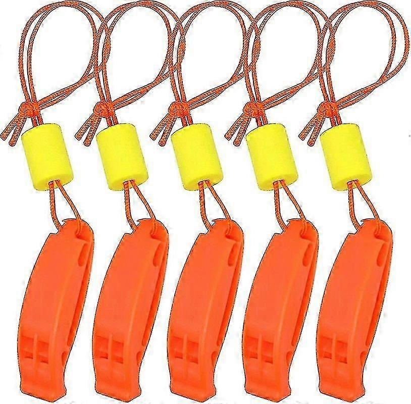 Safety Float Whistle With Lanyard Floating For Marine Boating Camping Hiking