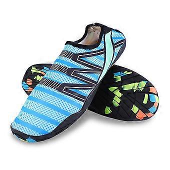 1Paire en plein air imperméable trekking plongée en apnée plage natation yoga chaussures chaussures bleu42