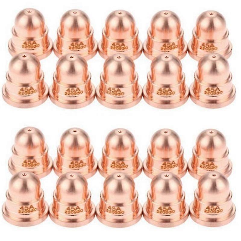 20 Pcs 45A Nozzle 220930 Nozzle for Plasma Cutting Torch Consumables Fine Cut Processes Welding & S