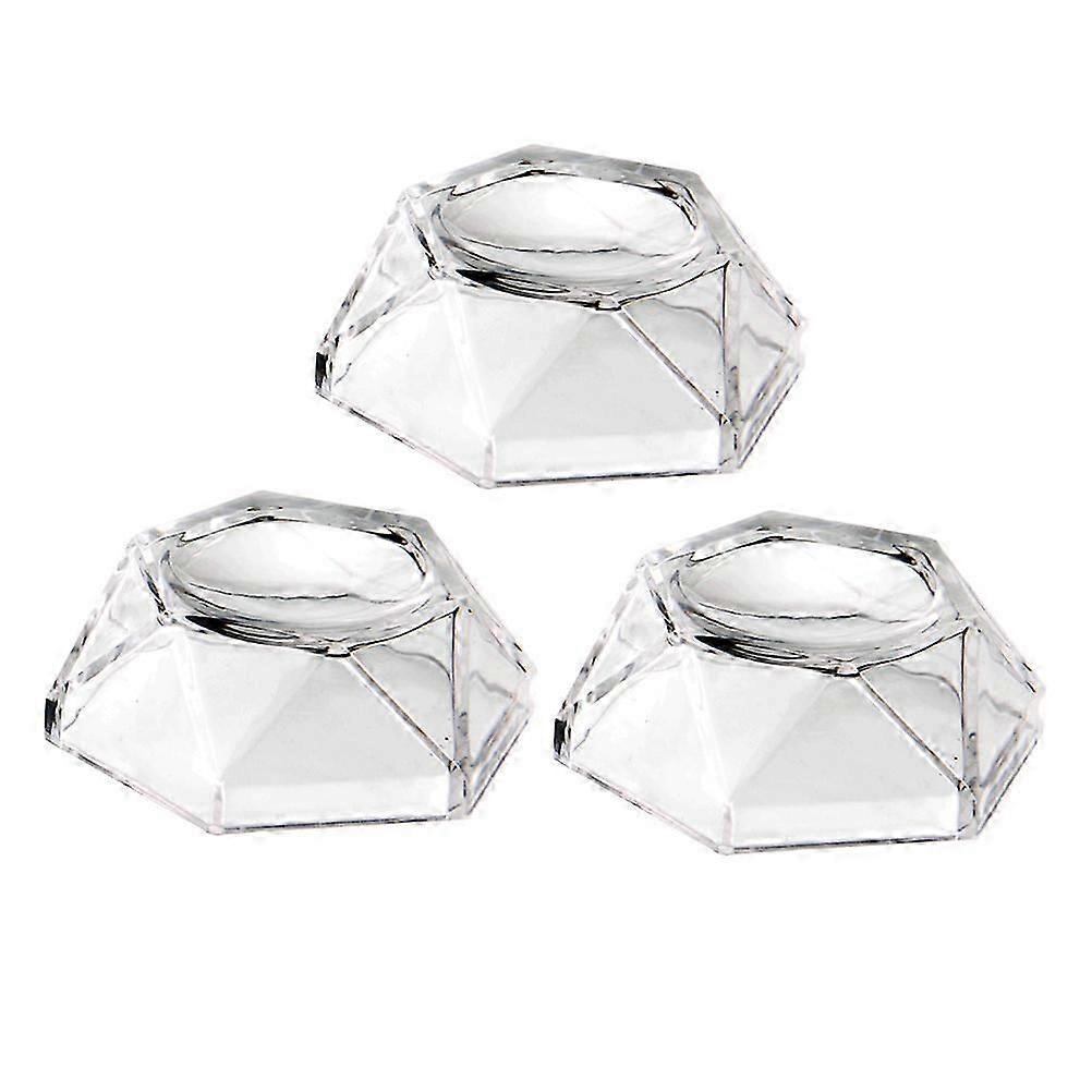 3 ADET Kristal Top Ekran Tabanı Akrilik Yuvarlak Top Ekran Standı (L Şeffaf)