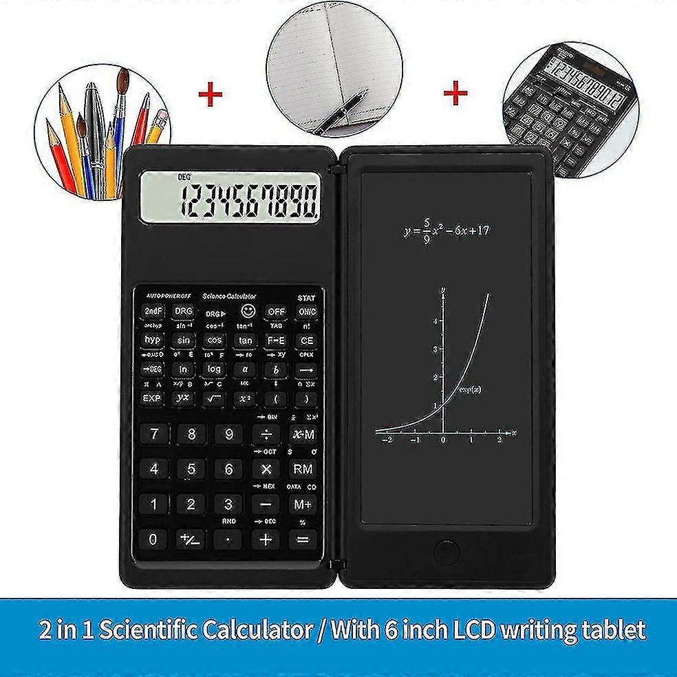Calculator, Folding Design, Scientific Functions, with Auto - power - off Feature and Included Stylus, Ideal for Math and Science Tasks