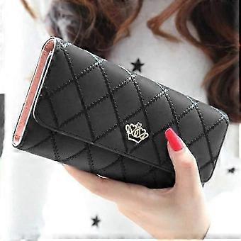 dedasing kvinners lommebok Lady Card langt skinn BK Black_port1682