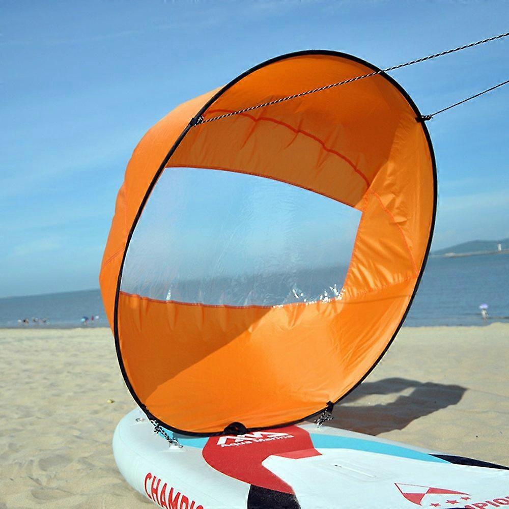 42" Foldable Kayak Sail Kit for Canoe and Rowing Boats, Portable Wind Paddle with Easy Setup, Compact Design