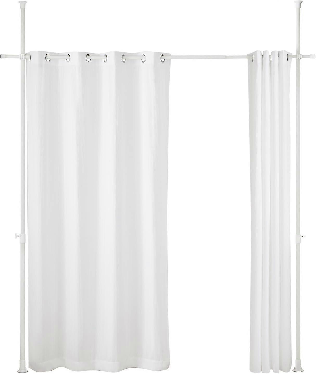 Divisor de Quarto Ajustável - Cortinas Blackout Cortinas de Divisória com Hastes de Metal para Quarto, Sala de Estar, SoBuy KLS12-W
