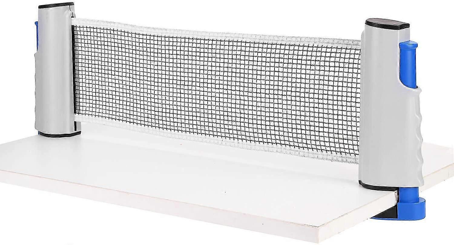 Set da ping pong portatile, set da ping pong retrattile 3 palline, 2 pipistrelli rete da ping pong per bambini adulti Gioco all'aperto al coperto