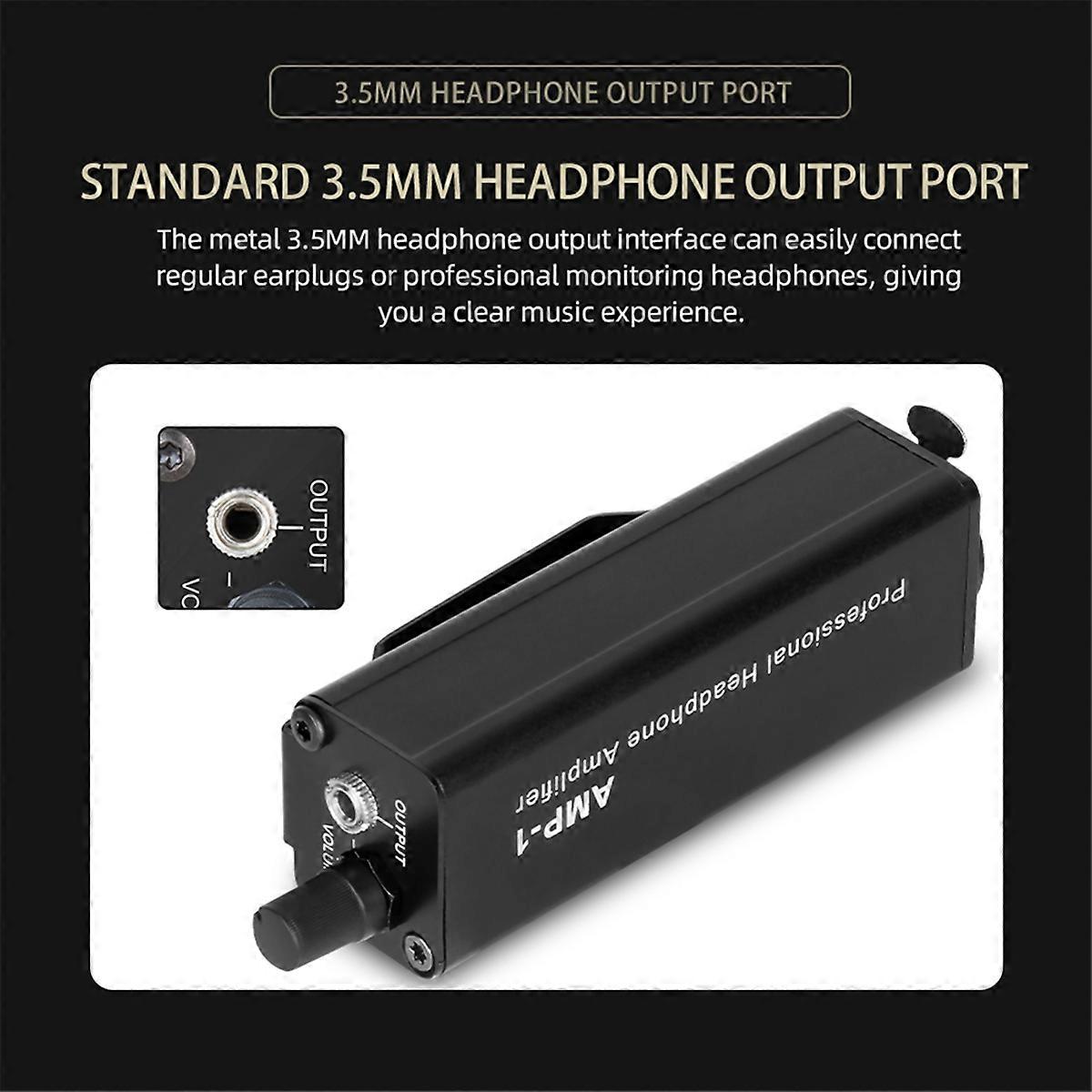 XLR to 3.5mm Headphone Amplifier No Interference for Music Lover
