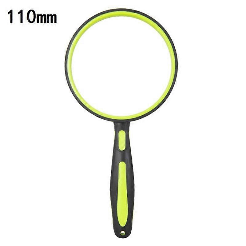 Portable Green Magnifying Glass 110mm Diameter Lens