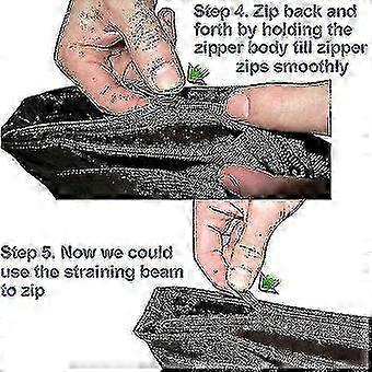 6-pack Replacement Bag Fixed Zipper Pullers - Zipper Slider Repair, Instant Zipper Set - Detachable Rescue