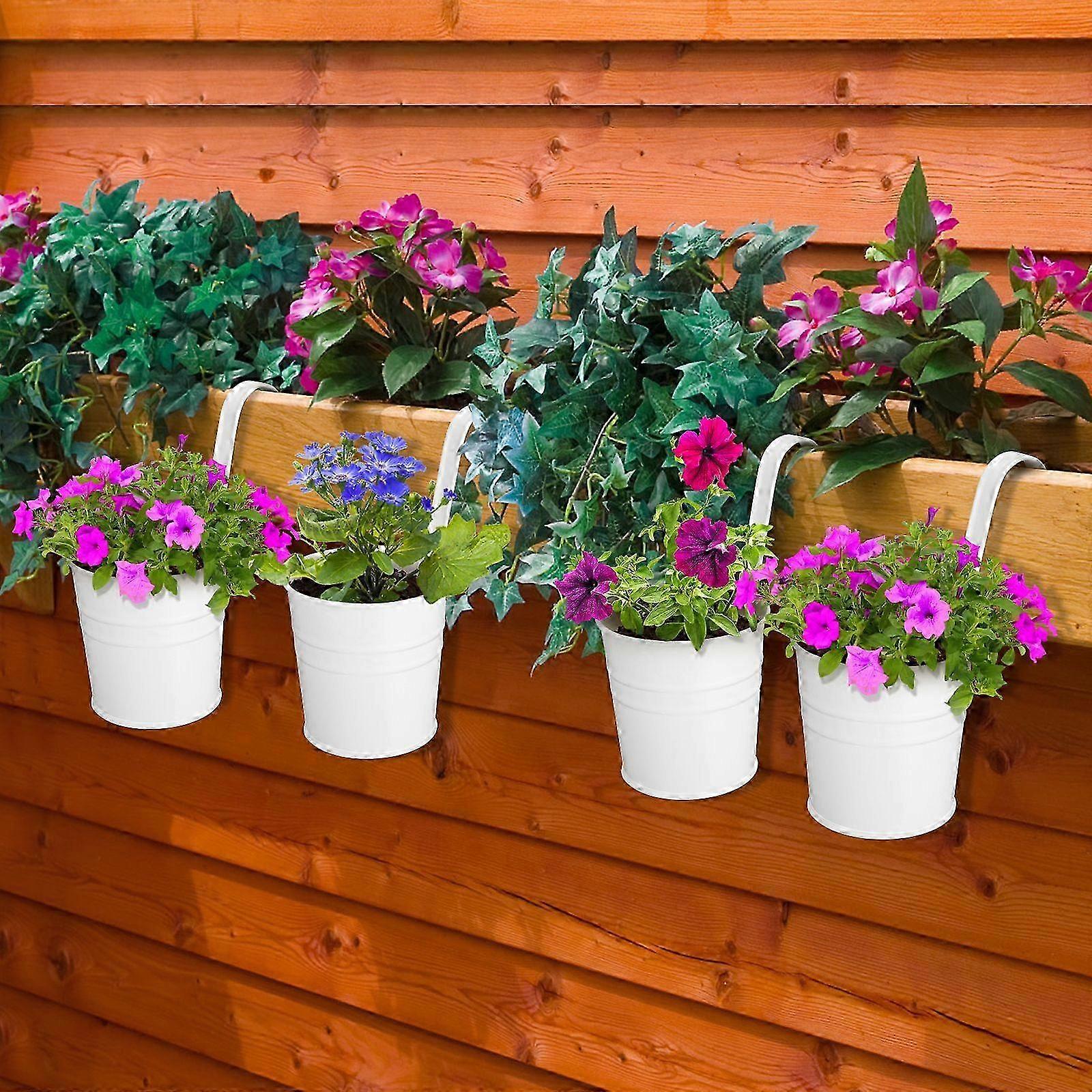 Cabilock Basket Set 4-Piece Hanging Flower