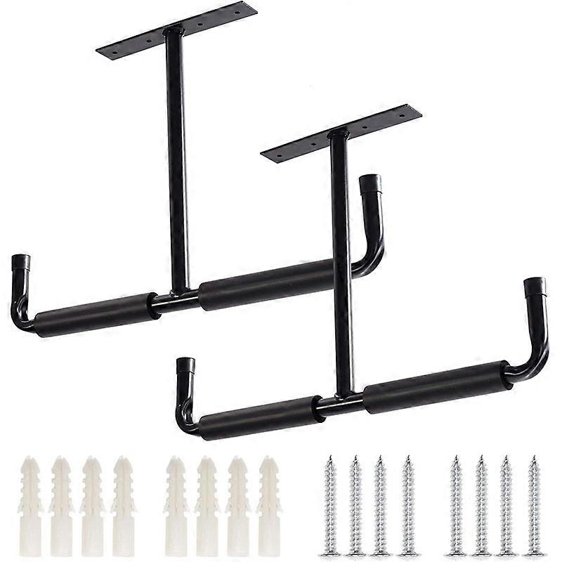 Iron Garage Ceiling Storage Hooks Heavy Duty Rack for Hanging Wood
