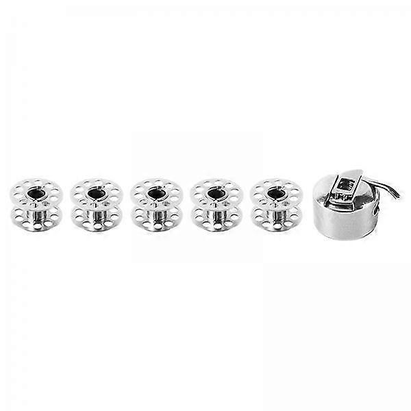 Sewing Machine Bobbin Case and Metal Bobbins Combo