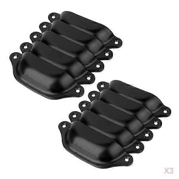 30 Pcs Antique Zinc Alloy Drawer Pull Kitchen Cabinet Handles Knobs Black